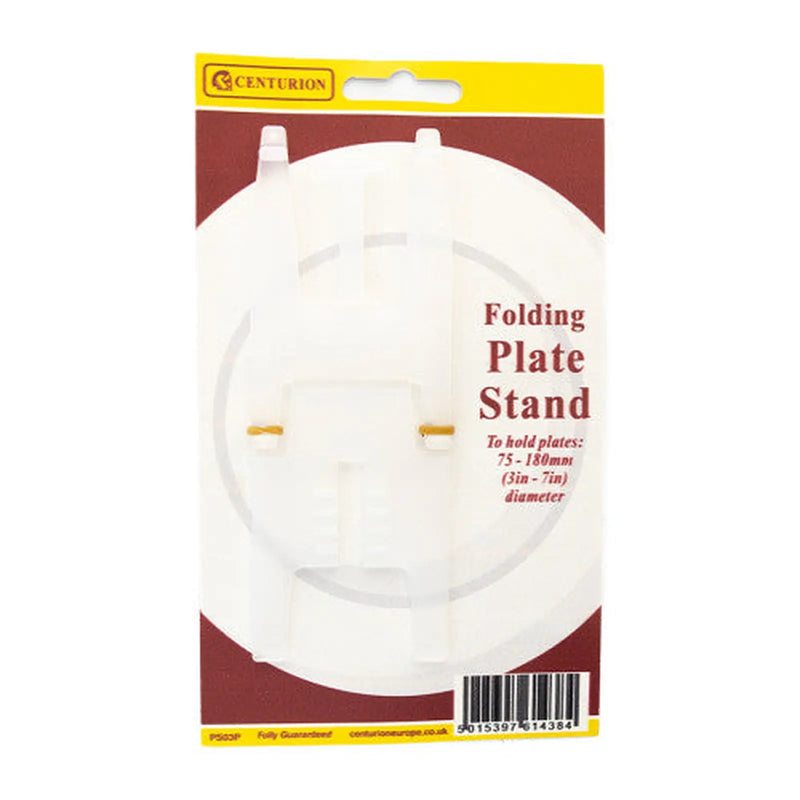 75-180mm Clear Folding Plate Stand - Pack of 5