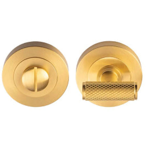 Syntax Turn & Release On Concealed Fix Round Rose - Satin Brass