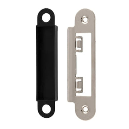 Strike Plate Dust Box & Fixings - Lse/Bae - Radius - Nickel Plated