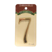 2 1/2" Gold Effect Pullman Numeral 7 - Pack of 5