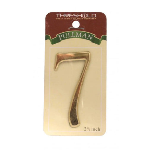 2 1/2" Gold Effect Pullman Numeral 7 - Pack of 5