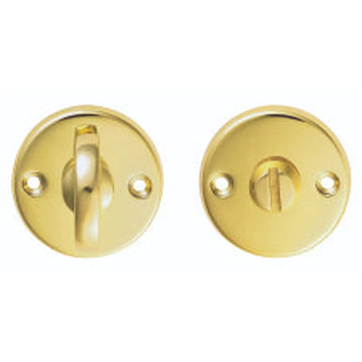 Turn & Release On Face Fix Round Rose (4.9 X 67Mm Spindle) - Polished Brass 45MM