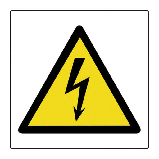 Electricity symbol - Labels (50 x 50mm Roll of 250)