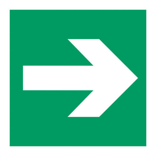 Literal arrow sign 1.2mm Recyclable PP (150 x 150mm) - Min Order 2