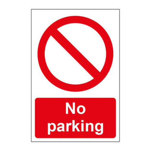 No parking 1.2mm Recyclable PP (200 x 300mm) - Min Order 2