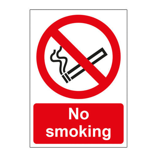 No smoking symbol - SAV (100 x 100mm) Pack of 2 - Min Order 2