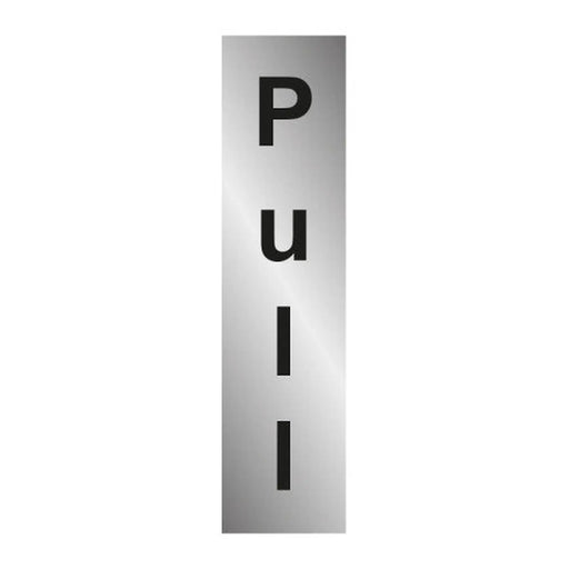 Pull (vertical)1.2mm Recyclable PP - SILVER  (200 x 50mm) - Min Order 4