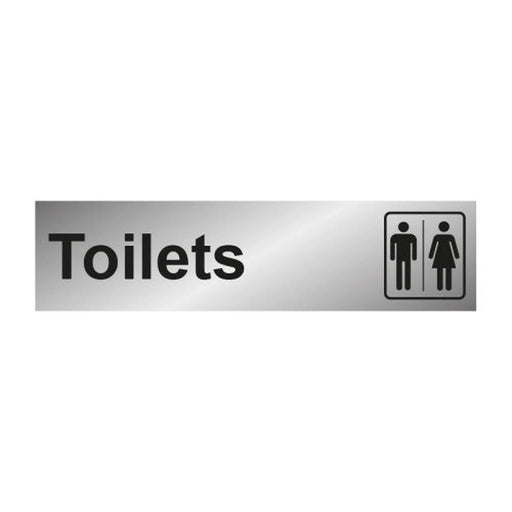 Toilet 1.2mm Recyclable PP - SILVER (200 x 50mm) - Min Order 4