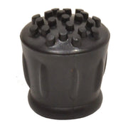 19mm Black Rubber Walking Stick Ferrule - Pack of 50