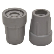 22mm Grey Rubber Crutch Ferrule - Pack of 20