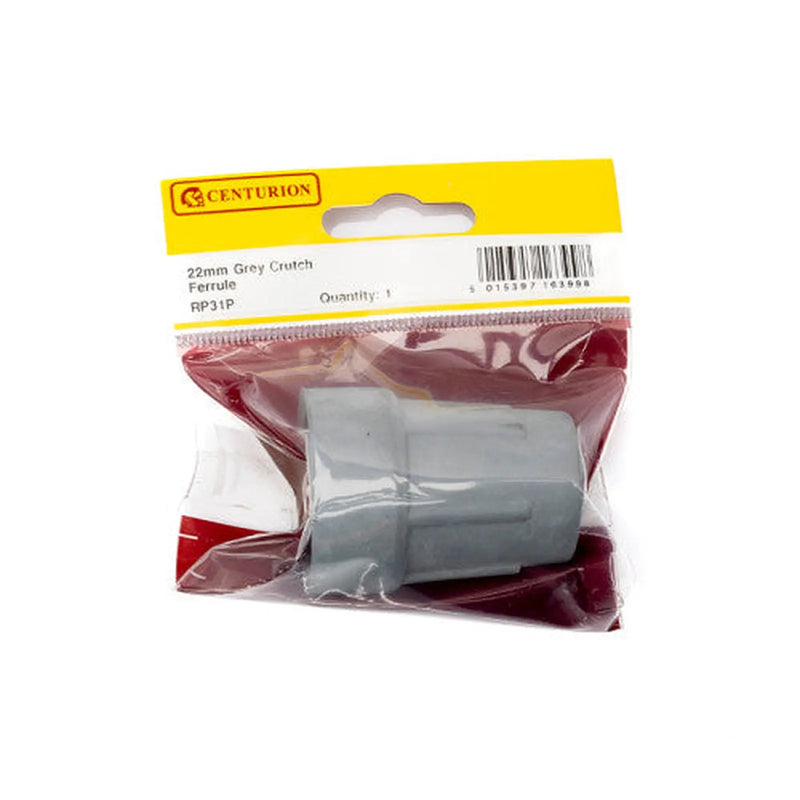 22mm Grey Rubber Crutch Ferrule - Pack of 5