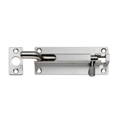 100 X 38Mm Cranked Barrel Bolt - Satin Stainless Steel