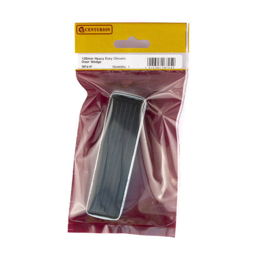 130mm Heavy Duty Chrome Door Wedge - Min Order 2