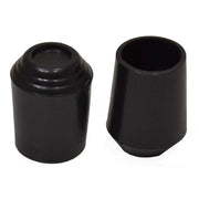 22mm Chair Ferrules - Black Rubber - Pack of 50