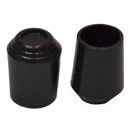 22mm Chair Ferrules - Black Rubber - Pack of 50