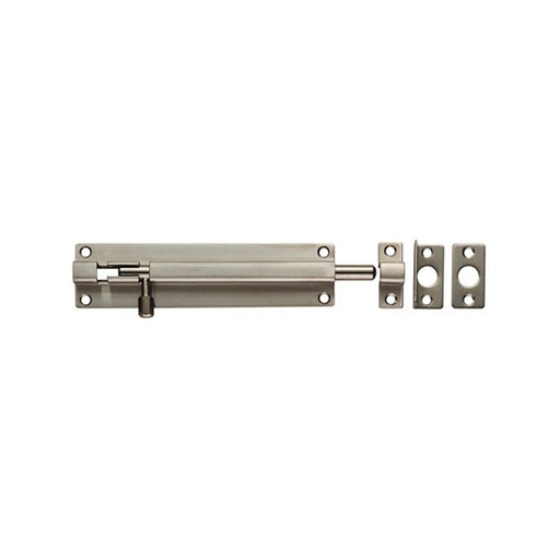 150 X 38Mm Straight Barrel Bolt - Satin Stainless Steel