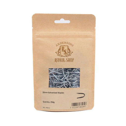 Repair Shop Staples - Galvanised - 20mm - 250g - Pack of 5