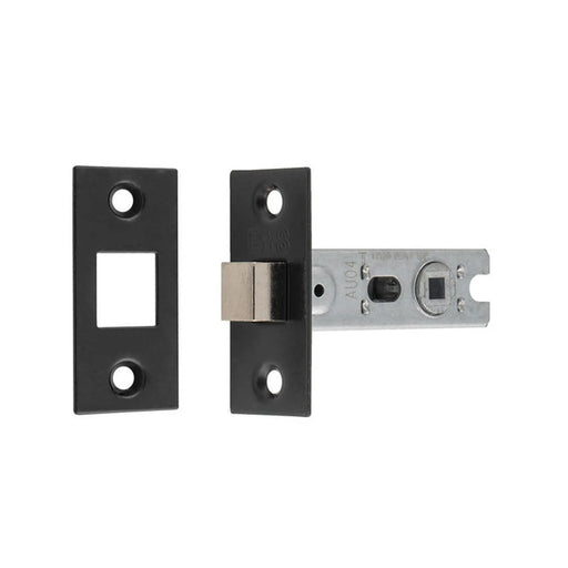 64Mm Bolt-Through Tubular Deadbolt - 5Mm Follower - Square - Retail Pack - Matt Black