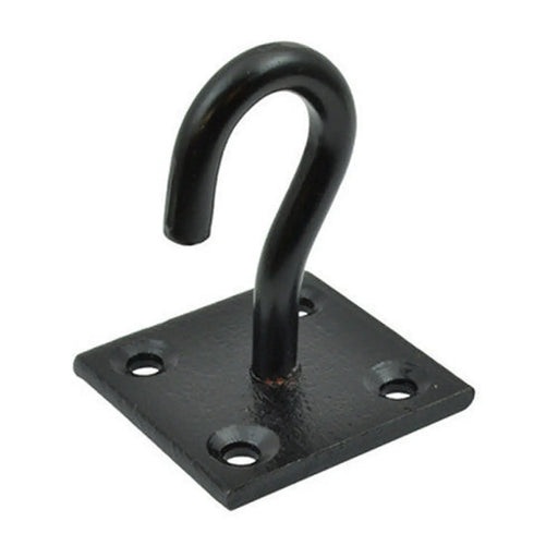 Repair Shop Hook On Plate - Black - Pack of 5