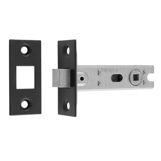 76Mm Bolt-Through Tubular Deadbolt - 5Mm Follower - Square - Retail Pack - Matt Black
