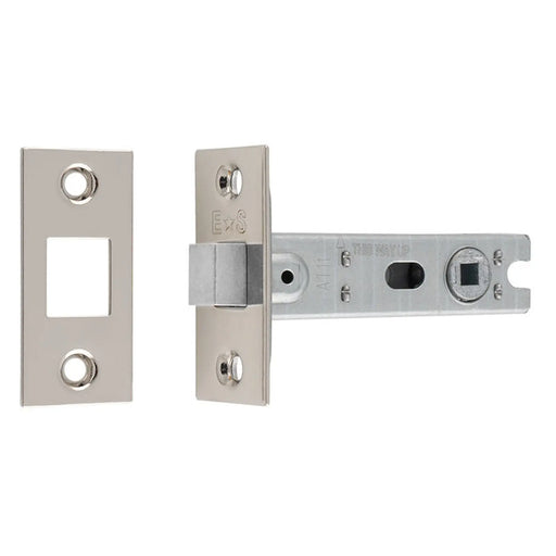 76Mm Bolt-Through Tubular Deadbolt - 5Mm Follower - Square - Retail Pack - Polished Nickel