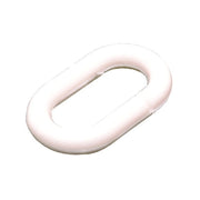 Temporary Barrier White Connecting Chain Links - Pack of 10