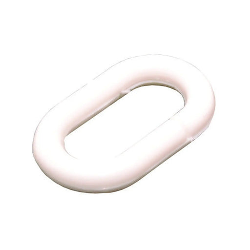 Temporary Barrier White Connecting Chain Links - Pack of 10