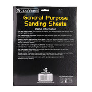 Abrasives Sandpaper Sheets, Medium 1/120 Grit - Pack of 5