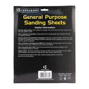 Abrasives Sandpaper Sheets, Coarse F2 / 80 grit - Pack of 5
