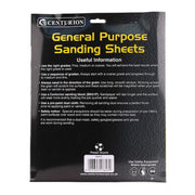 Abrasives Sandpaper Sheets, Extra Coarse 2½  / 40 Grit - Pack of 5