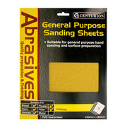 Abrasives Assorted Sandpaper Sheets, Pack of 5