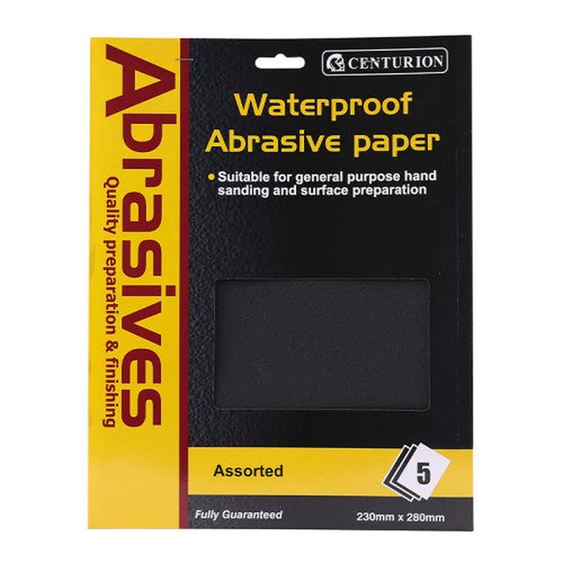 Abrasives Assorted Emery Cloths, pack of 5