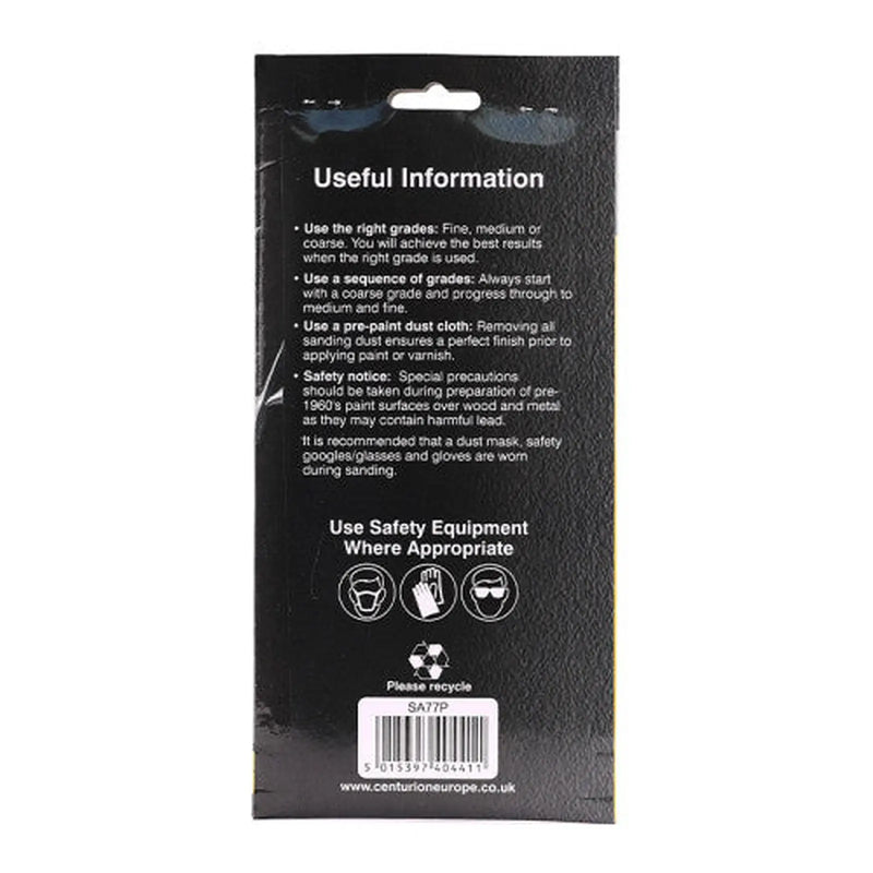 Abrasives Hook and Loop Orbital Sanding Sheets, Assorted 115mm x - Pack of 5