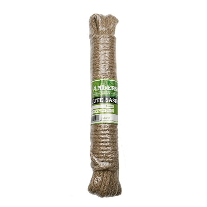 Brown Label Jute Sash Cord, 5mm x 12.5m (No 3) - Pack of 8