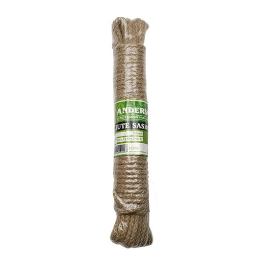 Brown Label Jute Sash Cord, 5mm x 12.5m (No 3) - Pack of 8