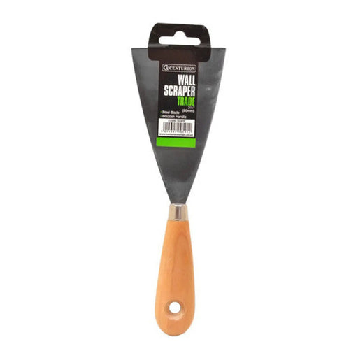 Trade Wallpaper Scraper with Wooden Handle, 80mm / 3 1/4" - Pack of 10