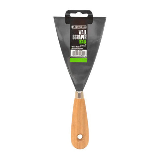 Trade Wallpaper Scraper with Wooden Handle, 100mm / 4" - Pack of 10