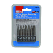Hilka Long Security Torx Bit Set, 7pc - Pack of 12