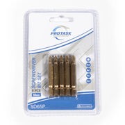 ProTask 50mm Titanium Coated Pozi Assorted Screwdriver Bit Set - Pack of 12