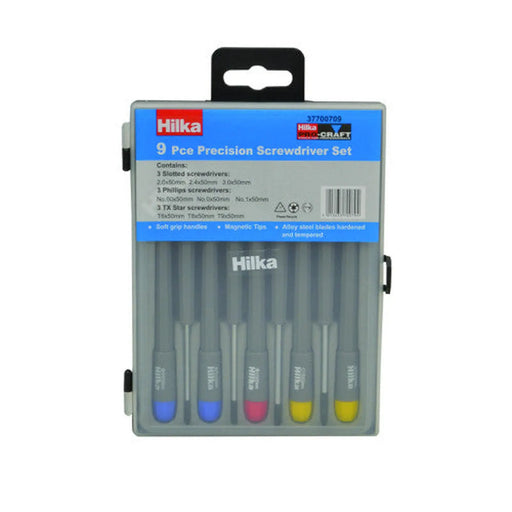 Hilka 9pc Precision Screwdriver Set - Pack of 5