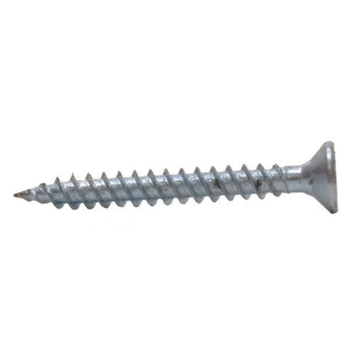 1 1/4" x 6 ZP Cross Recessed Hardened Twin Thread Woodscrews with Countersunk Head  (200)