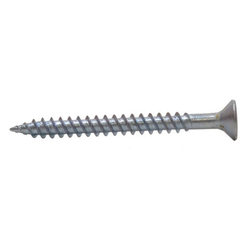 1 1/2" x 6 ZP Cross Recessed Hardened Twin Thread Woodscrews with Countersunk Head  (200)