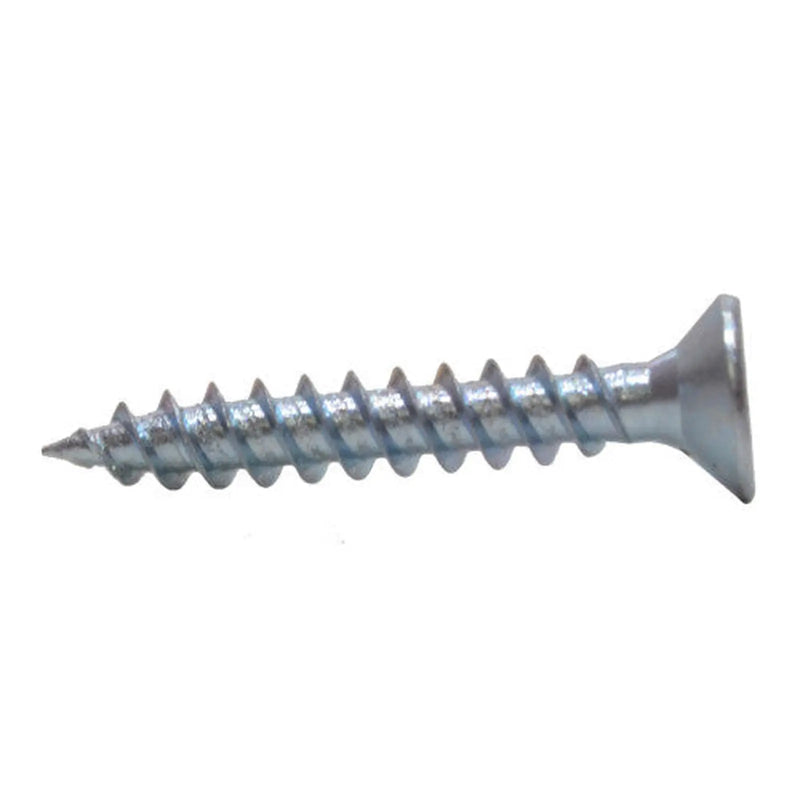 1 1/4" x 10 ZP Cross Recessed Hardened Twin Thread Woodscrews with Countersunk Head  (200)
