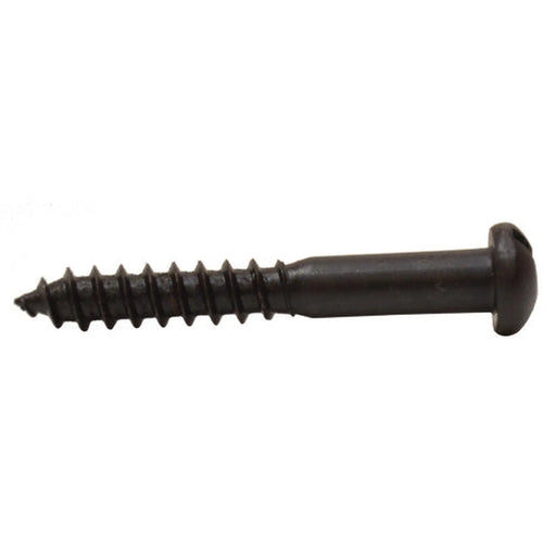 1 1/4" x 8 Pozi Round Head Woodscrew - Black Japanned - (200)