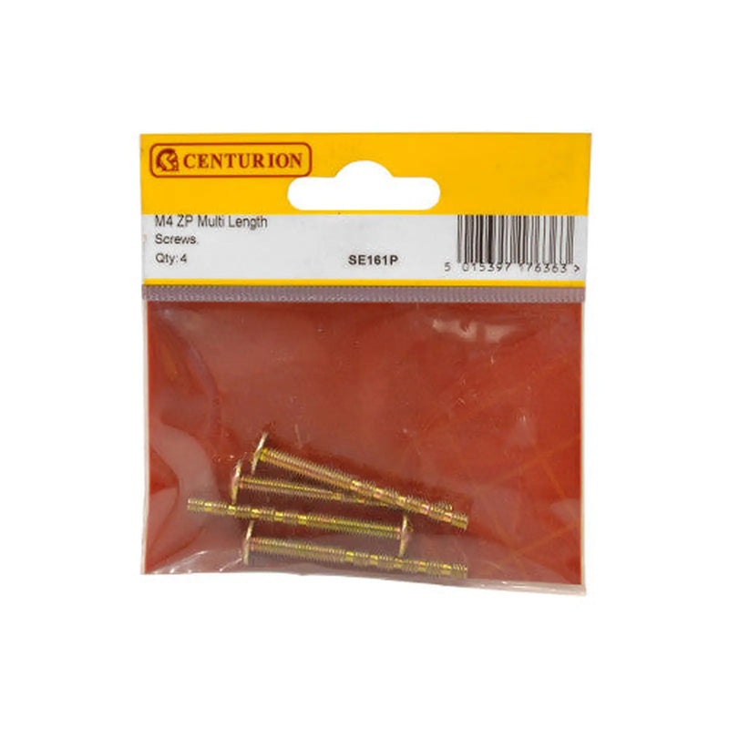 Multi Length Screws - M4 - 20-45mm - (Pack of 4) - Pack of 5