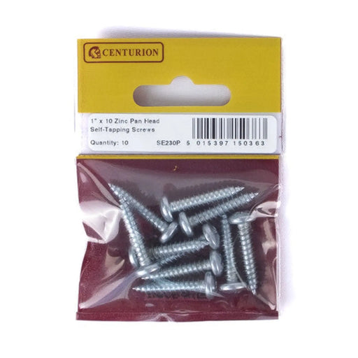 1" x 10 ZP Pan Head Self Tapping Screws  (Pack of 10) - Pack of 5