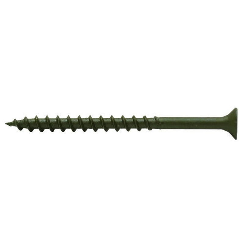 Timber Decking Screws - 60mm x 4.5mm - Green - (200)