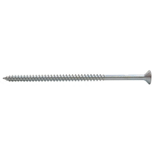 4" x 10 ZP Cross Recessed Hardened Twin Thread Woodscrews with Countersunk Head  (100)