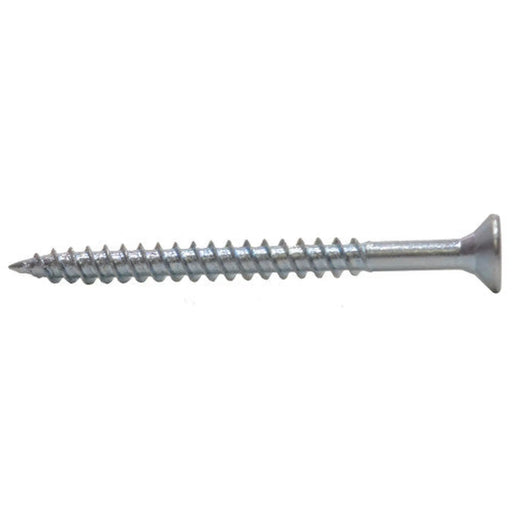 1 3/4" x 8 ZP Cross Recessed Hardened Twin Thread Woodscrews with Countersunk Head  (200)