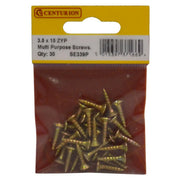 3.5mm x 15mm ZYP Multi Purpose Single Thread Countersunk Pozi - Pack of 5